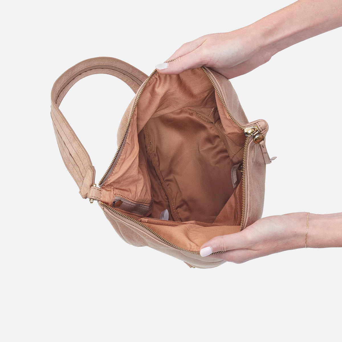 Sway Convertible Sling In Buffed Leather - Hazel | HOBO Trusted