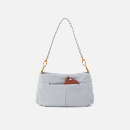 Advance Shoulder Bag In Pebbled Leather - Blue Pearl | HOBO Essential