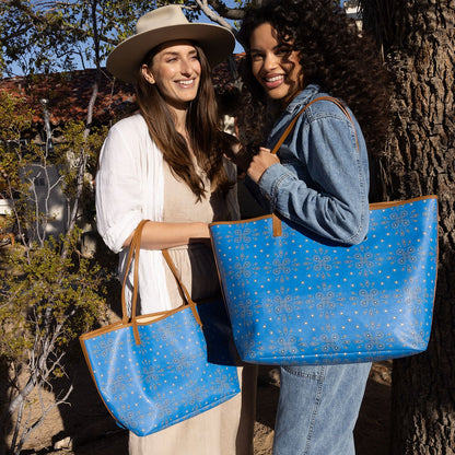 All That Tote In Coated Canvas - Blue Journey Bandana | HOBO Everyday