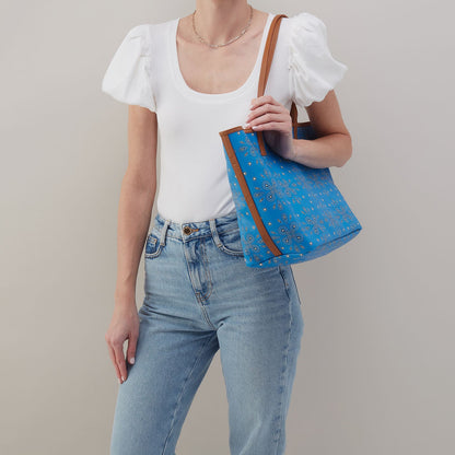 All That Tote In Coated Canvas - Blue Journey Bandana | HOBO Everyday