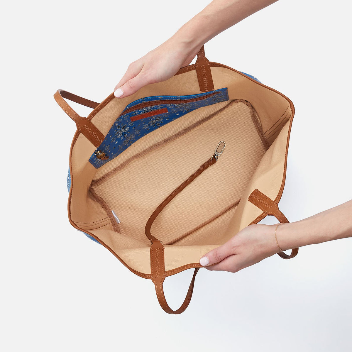All That Tote In Coated Canvas - Blue Journey Bandana | HOBO Everyday