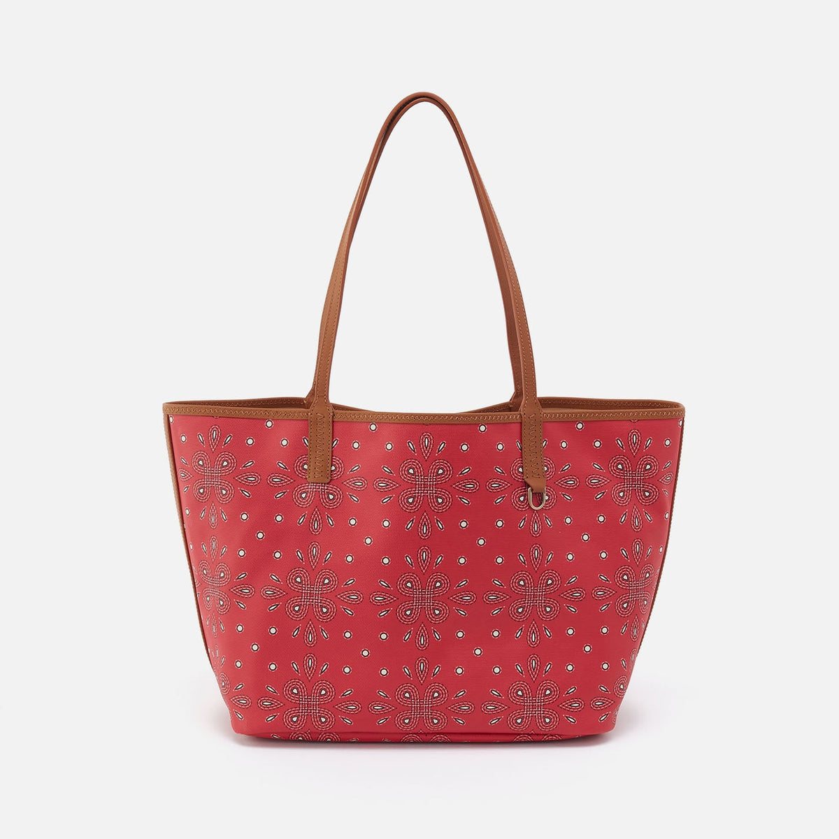 All That Tote In Coated Canvas - Red Journey Bandana | HOBO Signature
