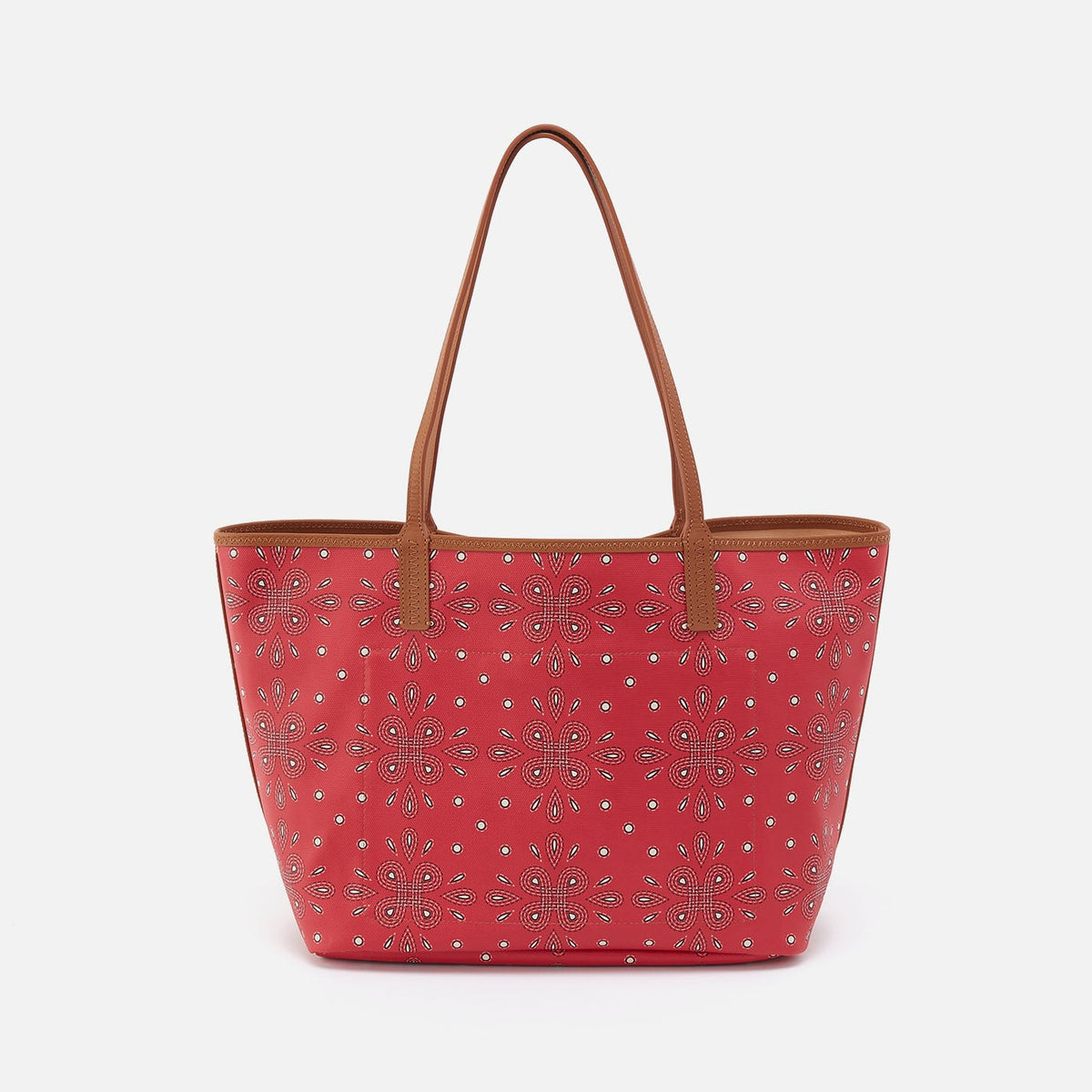 All That Tote In Coated Canvas - Red Journey Bandana | HOBO Signature