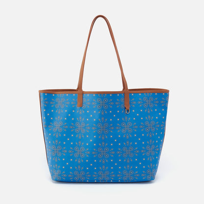 All That Tote Large In Coated Canvas - Blue Journey Bandana | HOBO Hot Sale