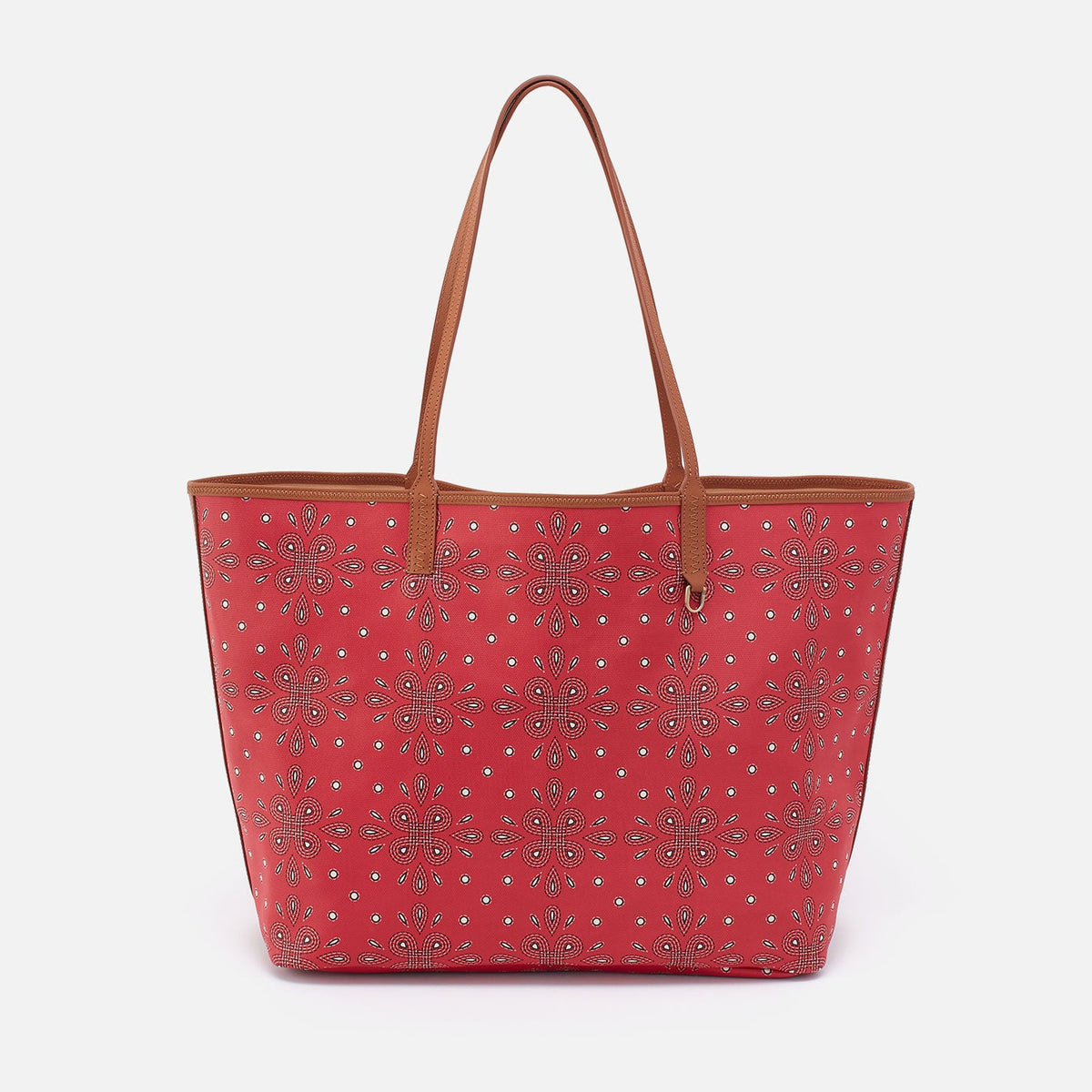 All That Tote Large In Coated Canvas - Red Journey Bandana | HOBO Discount