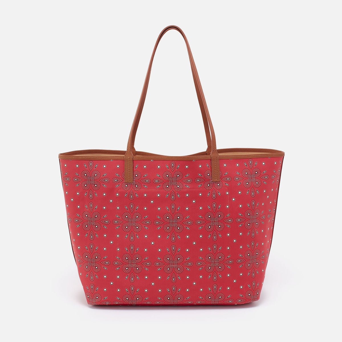 All That Tote Large In Coated Canvas - Red Journey Bandana | HOBO Discount