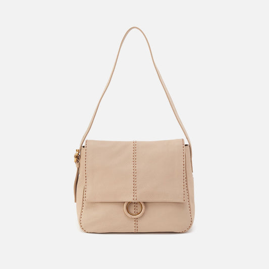 Austin Shoulder Bag In Pebbled Leather - Linen | HOBO Trending