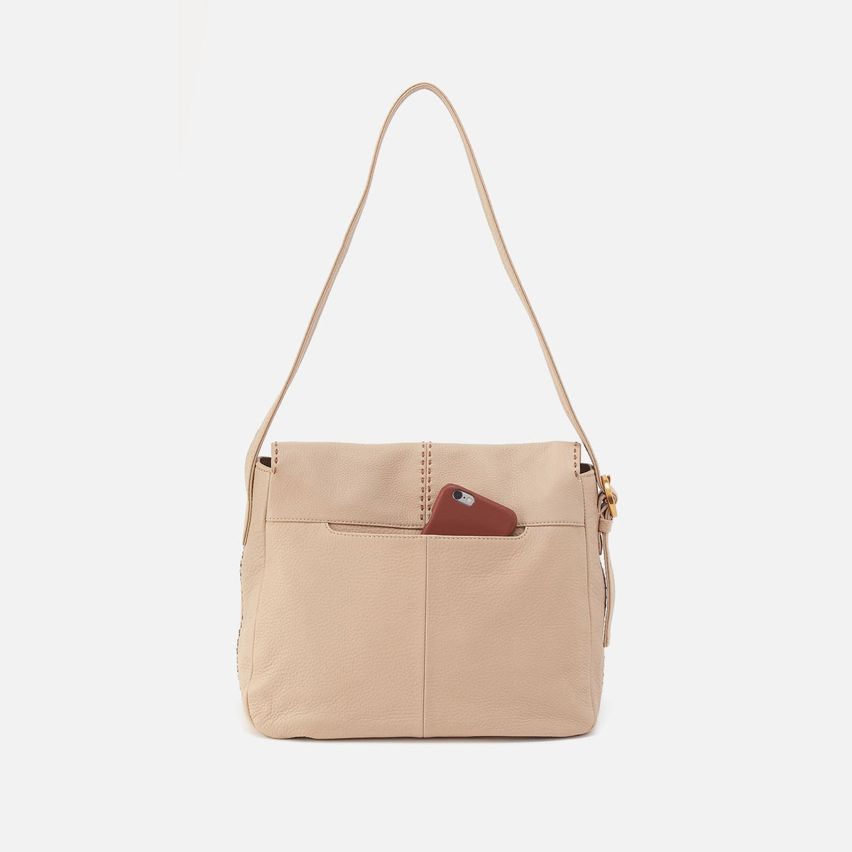 Austin Shoulder Bag In Pebbled Leather - Linen | HOBO Trending