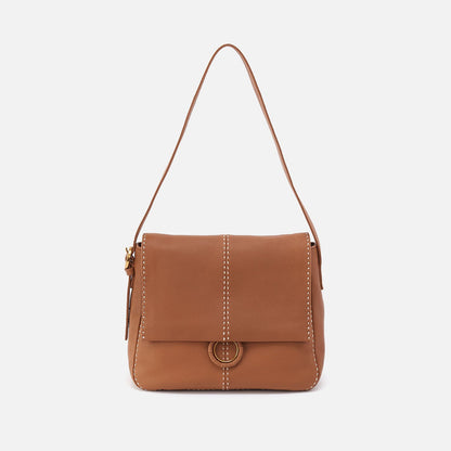 Austin Shoulder Bag In Pebbled Leather - Warm Honey | HOBO Classic