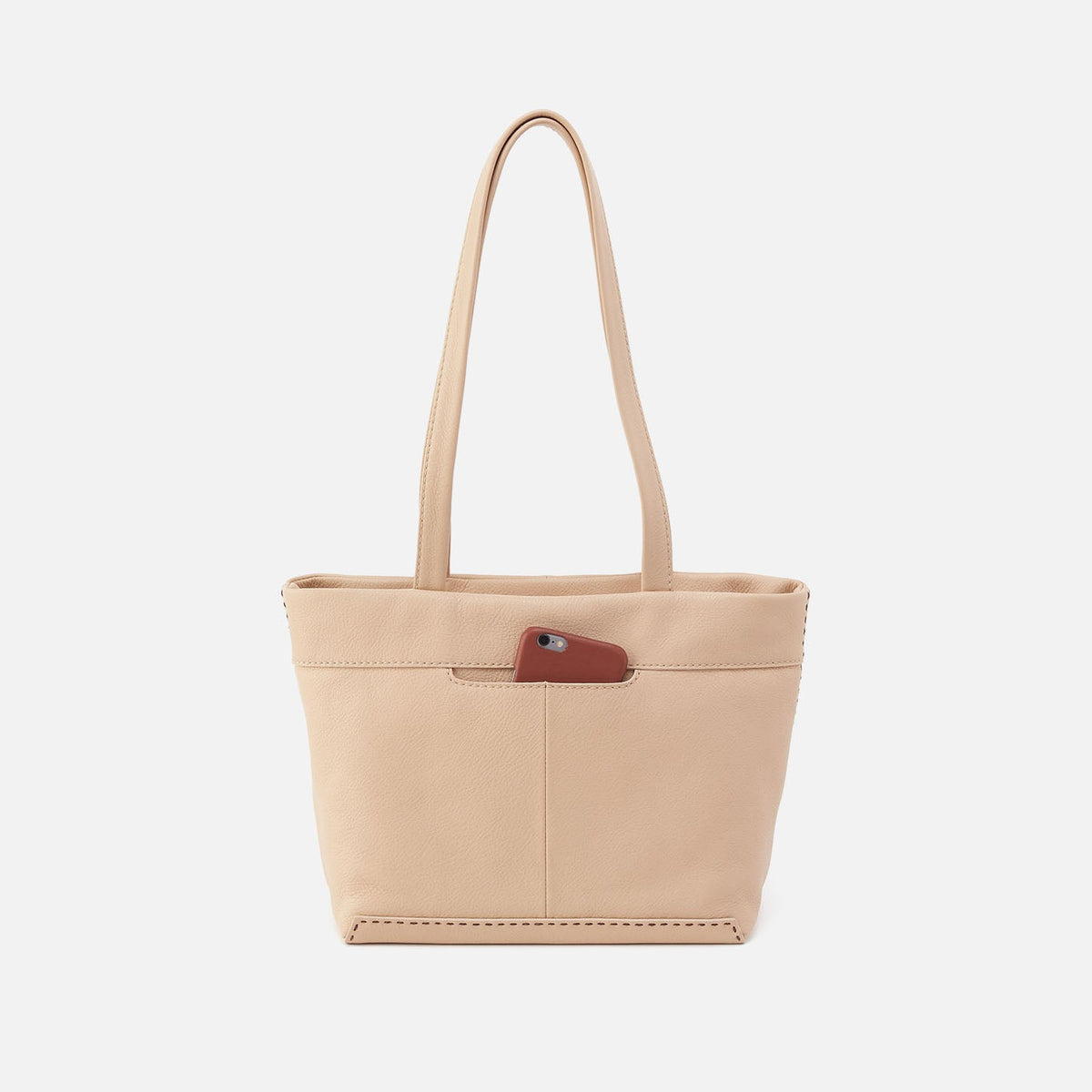 Austin Tote In Pebbled Leather - Linen | HOBO Classic