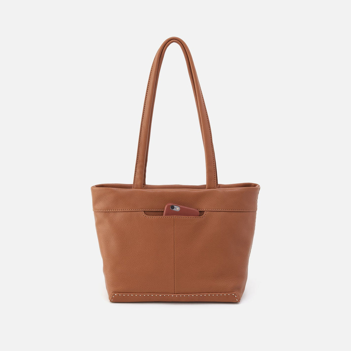 Austin Tote In Pebbled Leather - Warm Honey | HOBO Great Value