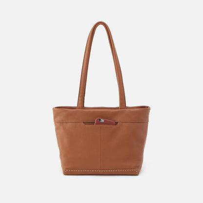 Austin Tote In Pebbled Leather - Warm Honey | HOBO Great Value