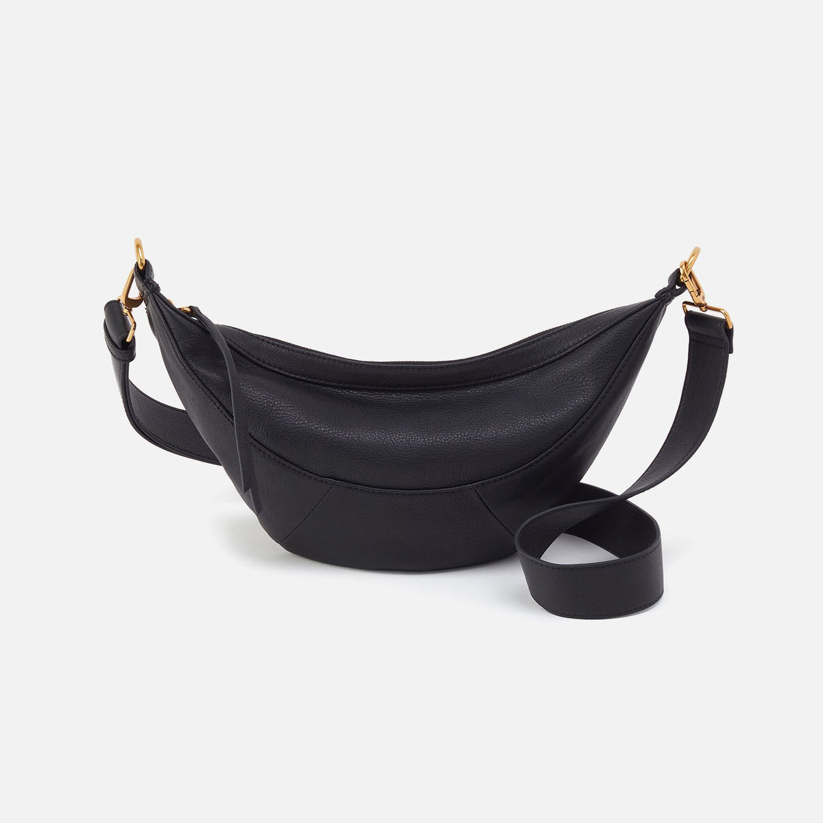 Carmen Sling In Pebbled Leather - Black | HOBO Deals