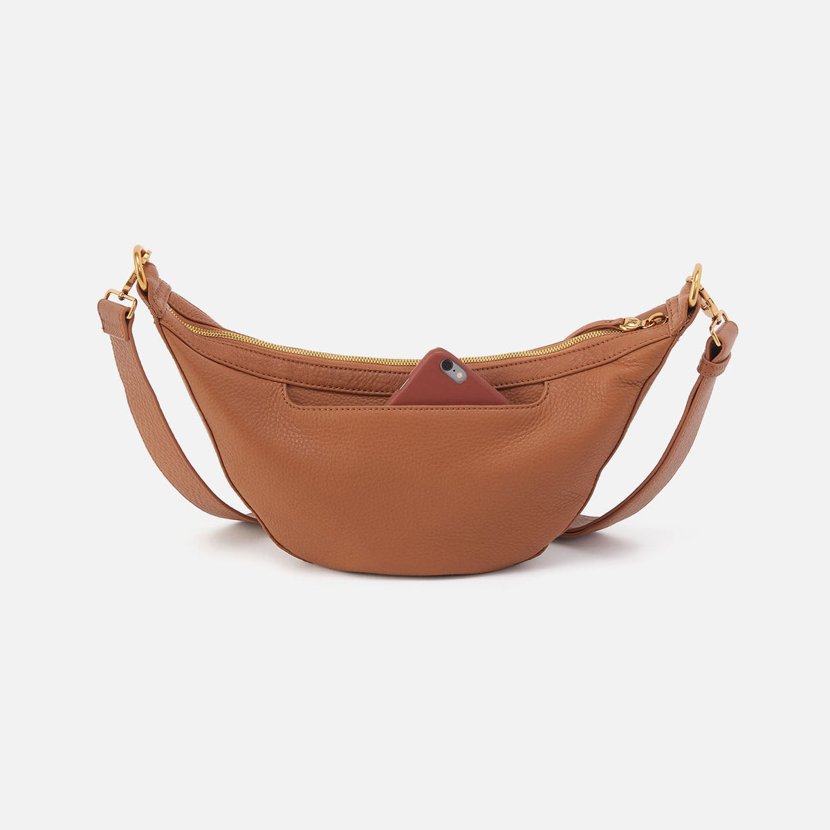 Carmen Sling In Pebbled Leather - Warm Honey | HOBO Trusted