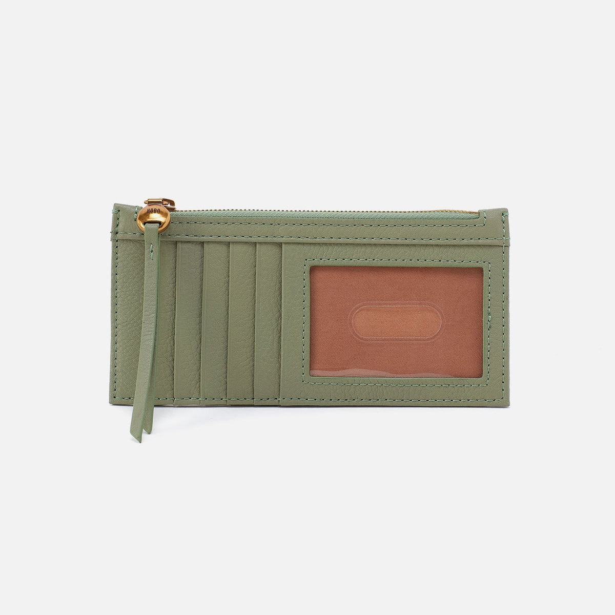 Carte Card Case In Pebbled Leather - Watercress | HOBO Trusted