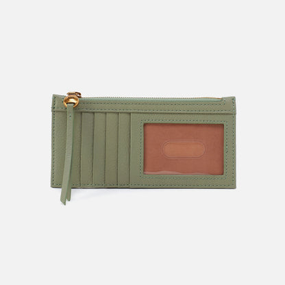 Carte Card Case In Pebbled Leather - Watercress | HOBO Trusted