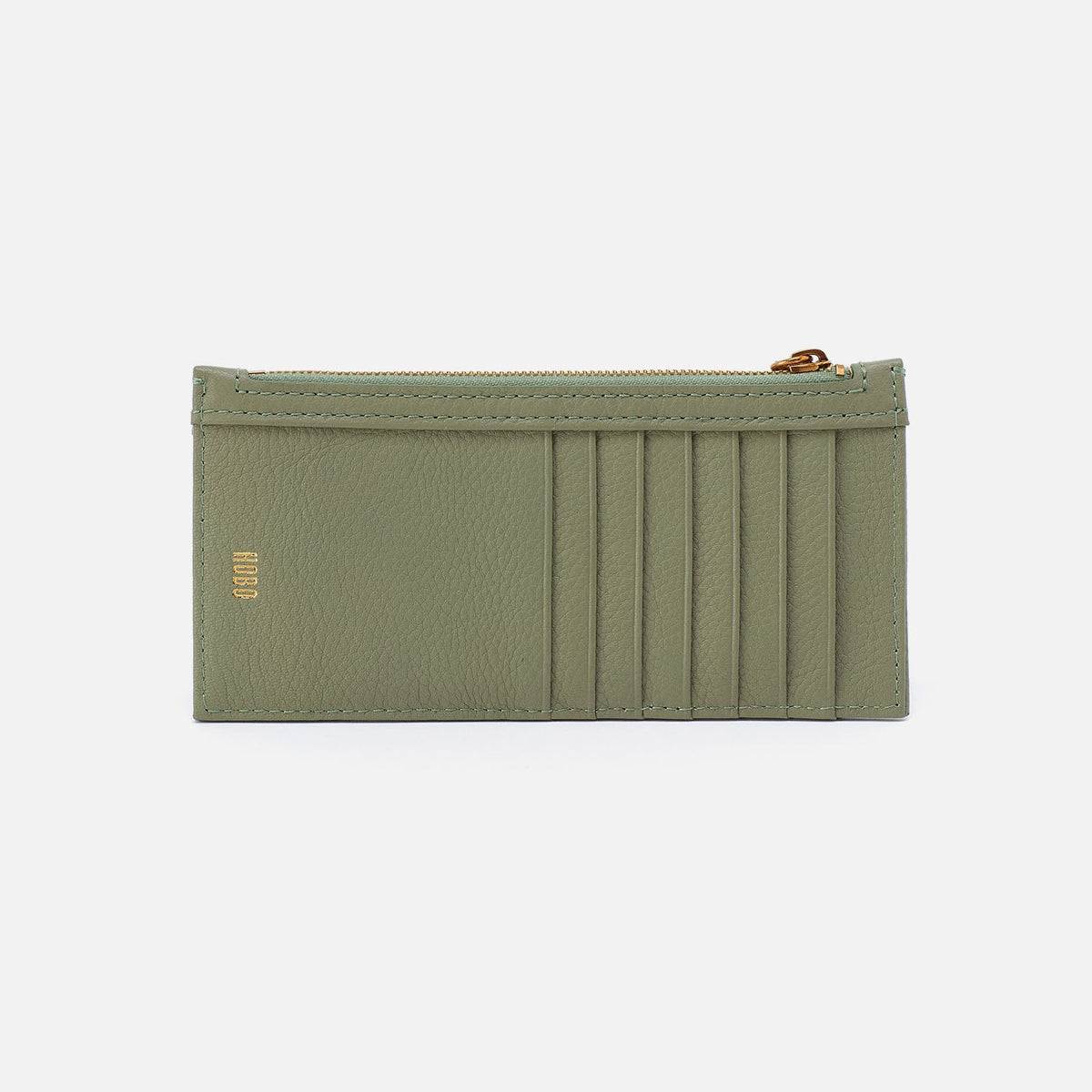 Carte Card Case In Pebbled Leather - Watercress | HOBO Trusted