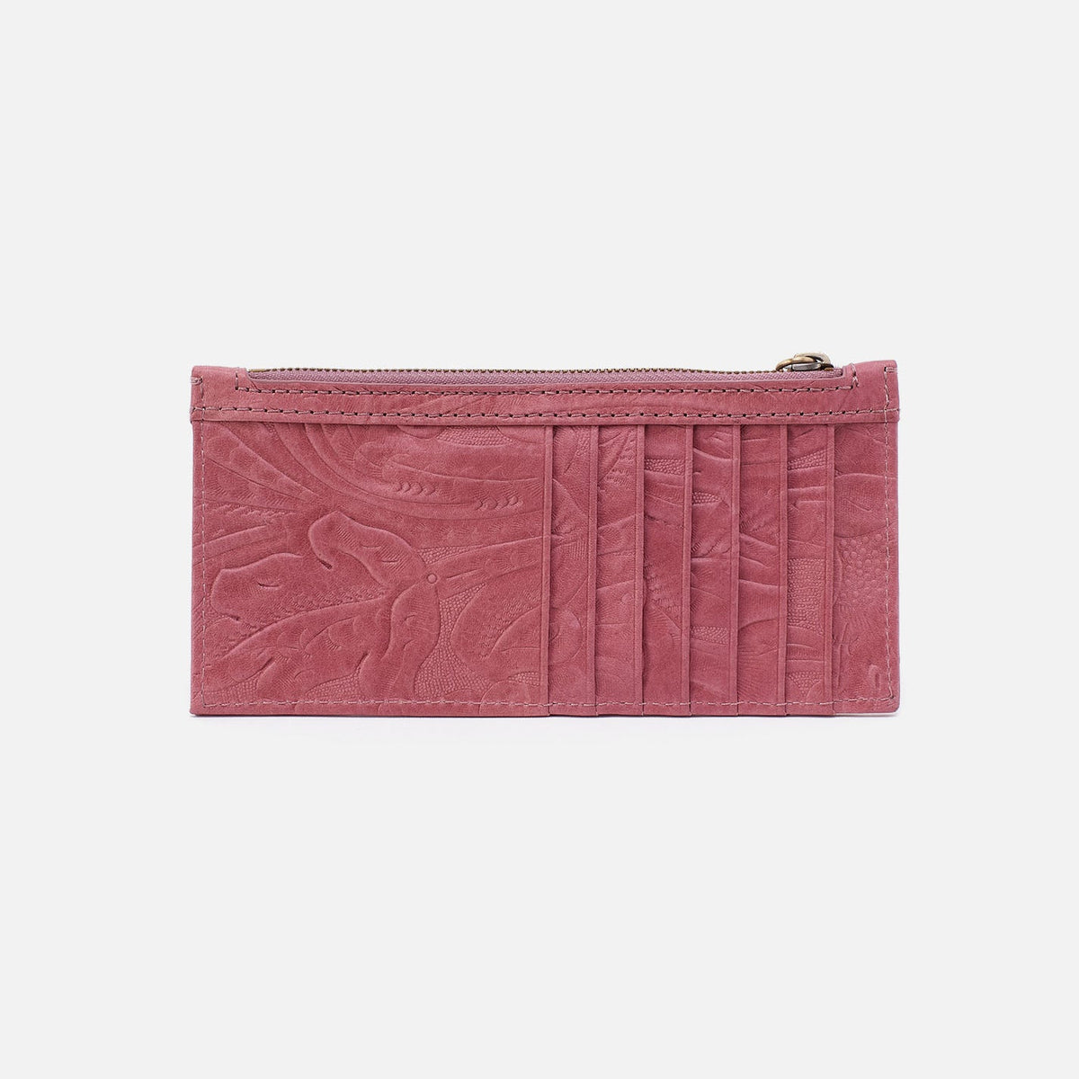 Carte Card Case In Tooled Embossed Leather - Mauve Tooled Emboss | HOBO Discount