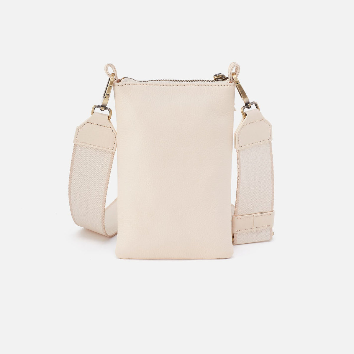 Cass Phone Crossbody In Pebbled Leather - Cream | HOBO Trusted