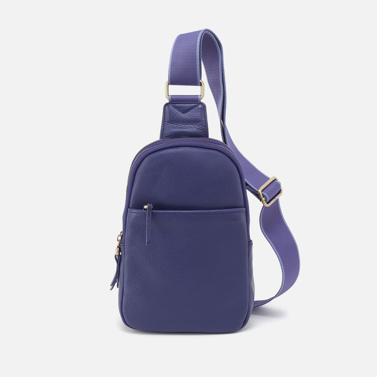 Cass Sling In Pebbled Leather - Dark Iris | HOBO Smart Buy