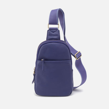 Cass Sling In Pebbled Leather - Dark Iris | HOBO Smart Buy