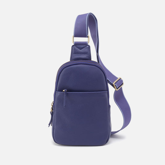 Cass Sling In Pebbled Leather - Dark Iris | HOBO Smart Buy
