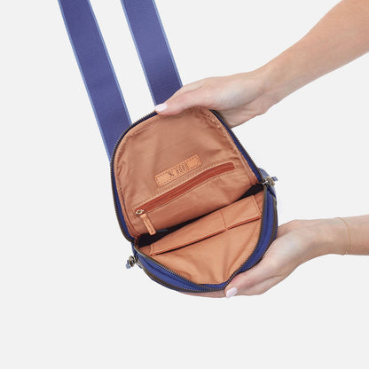 Cass Sling In Pebbled Leather - Dark Iris | HOBO Smart Buy