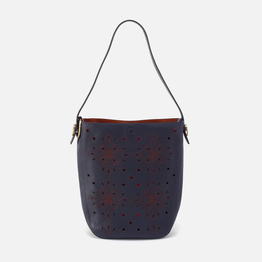 Catalina Hobo In Smooth Leather - Navy | HOBO Smart Buy