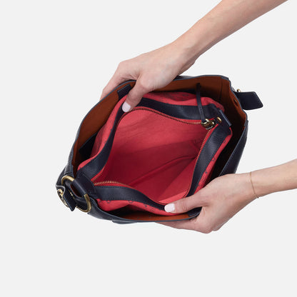 Catalina Hobo In Smooth Leather - Navy | HOBO Smart Buy