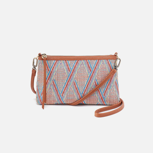 Darcy Crossbody In Multi Weave With Leather Trim - Sunset Raffia | HOBO Great Value