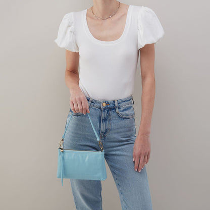 Darcy Crossbody In Polished Leather - Stratosphere | HOBO Essential