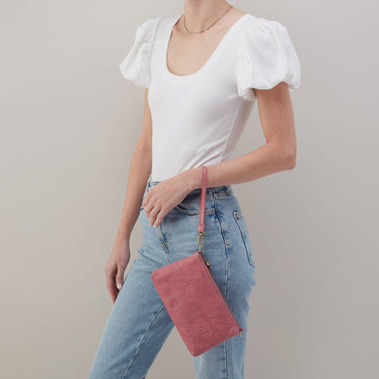 Darcy Crossbody In Tooled Embossed Leather - Mauve Tooled Emboss | HOBO Quality