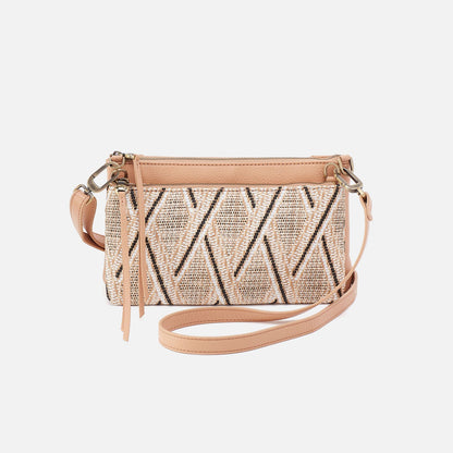 Darcy Double Crossbody In Pebbled Leather - Porcini | HOBO Essential