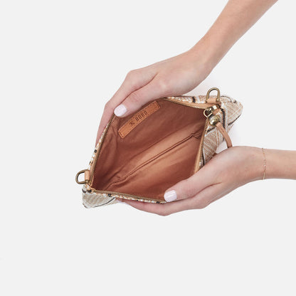 Darcy Double Crossbody In Pebbled Leather - Porcini | HOBO Essential
