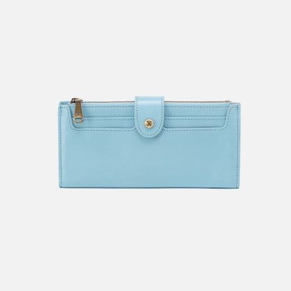Dunn Continental Wallet In Polished Leather - Stratosphere | HOBO Trusted