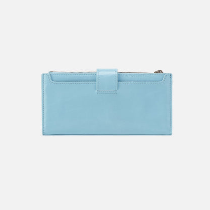 Dunn Continental Wallet In Polished Leather - Stratosphere | HOBO Trusted