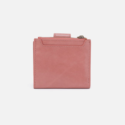 Dunn Mini Wallet In Polished Leather - Rose | HOBO Customer Favorite