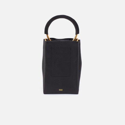 Eden Phone Crossbody In Pebbled Leather - Black | HOBO Premium