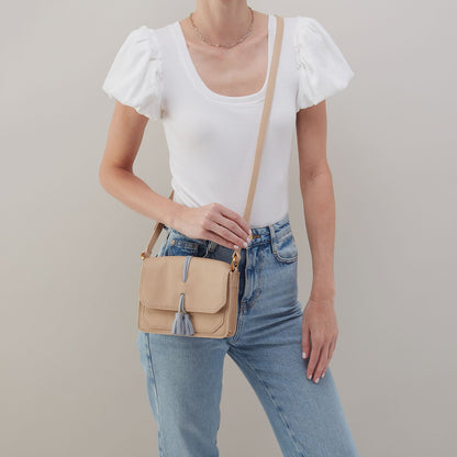 Eden Small Crossbody In Pebbled Leather - Linen | HOBO Recommended