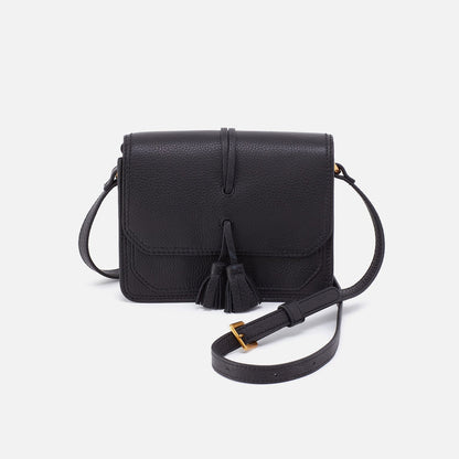 Eden Small Crossbody In Pebbled Leather - Black | HOBO Exclusive