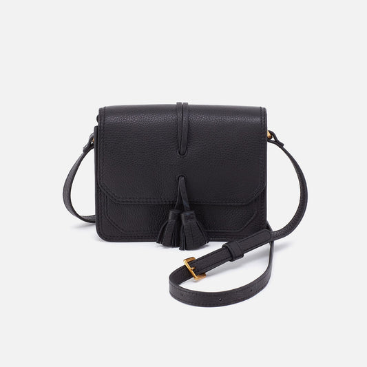 Eden Small Crossbody In Pebbled Leather - Black | HOBO Exclusive