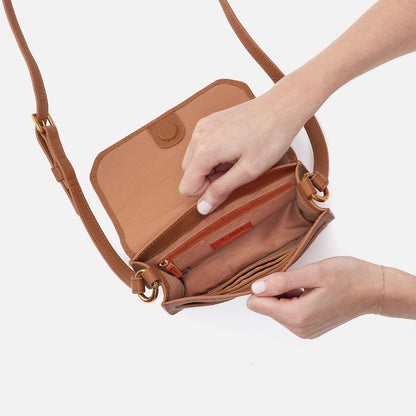 Eden Small Crossbody In Pebbled Leather - Warm Honey | HOBO Best Price