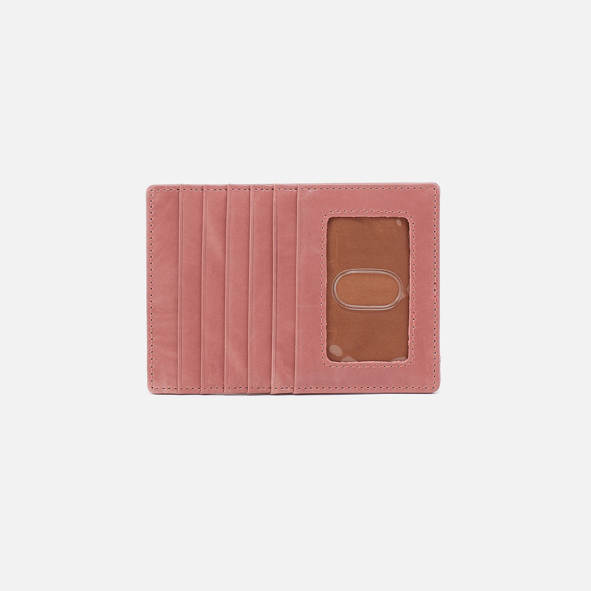 Euro Slide Card Case In Polished Leather - Rose | HOBO Popular