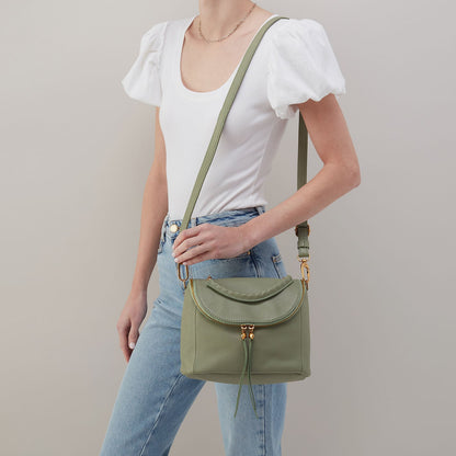 Fern Top Handle Satchel In Pebbled Leather - Watercress | HOBO Popular