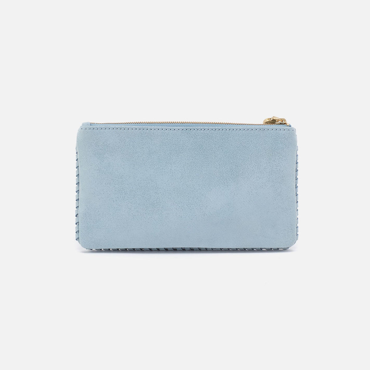 Foray Large Wallet In Buffed Leather - Sky | HOBO Everyday