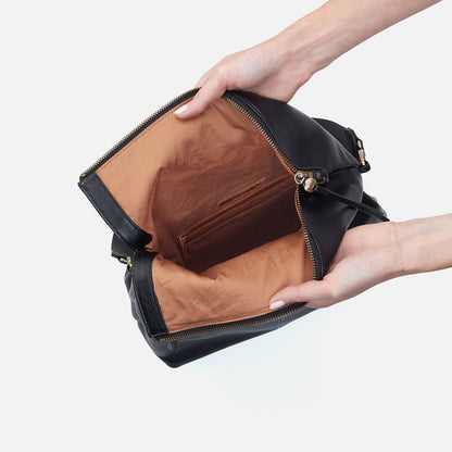 Grant Backpack In Pebbled Leather - Black | HOBO Great Value