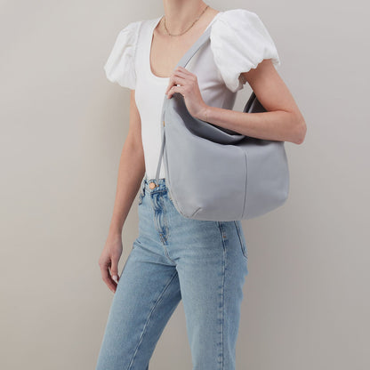 Harley Hobo In Pebbled Leather - Blue Pearl | HOBO Hot Sale
