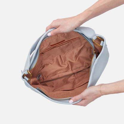 Harley Hobo In Pebbled Leather - Blue Pearl | HOBO Hot Sale