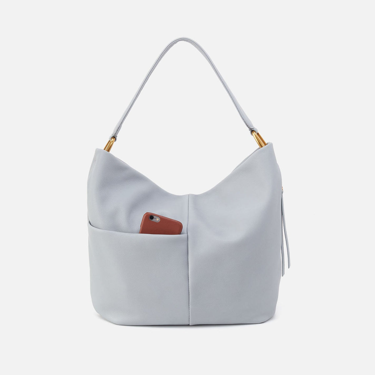 Harley Hobo In Pebbled Leather - Blue Pearl | HOBO Hot Sale