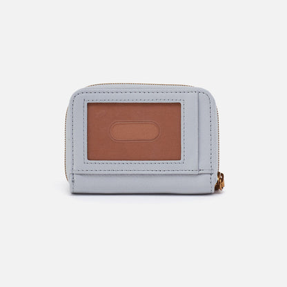 Hart Card Case In Pebbled Leather - Blue Pearl | HOBO Signature